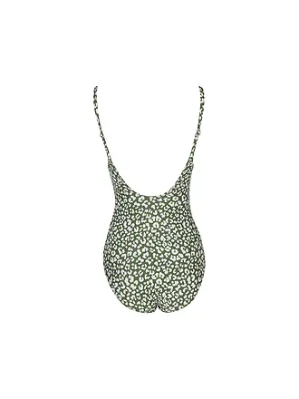 DARLING HARBOUR | Costume da bagno da donna con scollo a V | olive